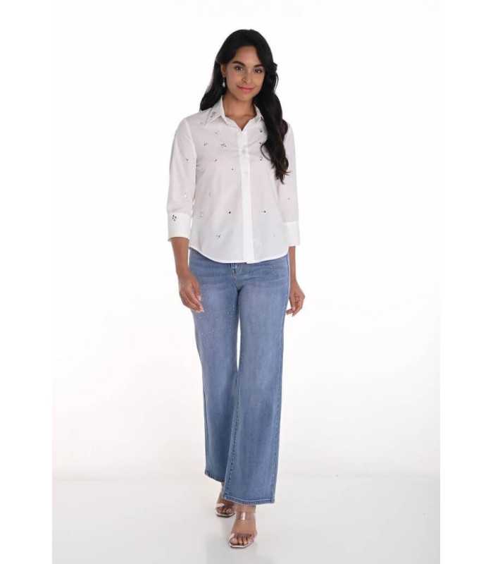 Pantalón Vaquero Ancho Frank Lyman Mujer