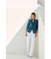 Pantalón Básico Recto Blanco Joseph Ribkoff Mujer