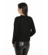 Suéter Negro Corazones Frank Lyman Mujer