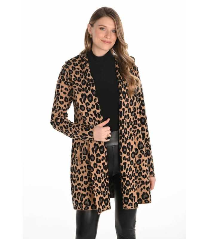 Chaqueta Punto Animal Print Frank Lyman Mujer