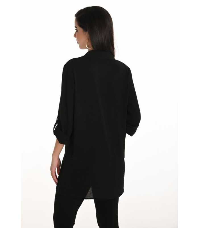 Blusa Negra Detalles Frank Lyman Mujer
