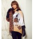 Blusa Animal Print Dibujo Frank Lyman Mujer