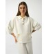 Suéter Boxy Punto Blanco Joseph Ribkoff Mujer