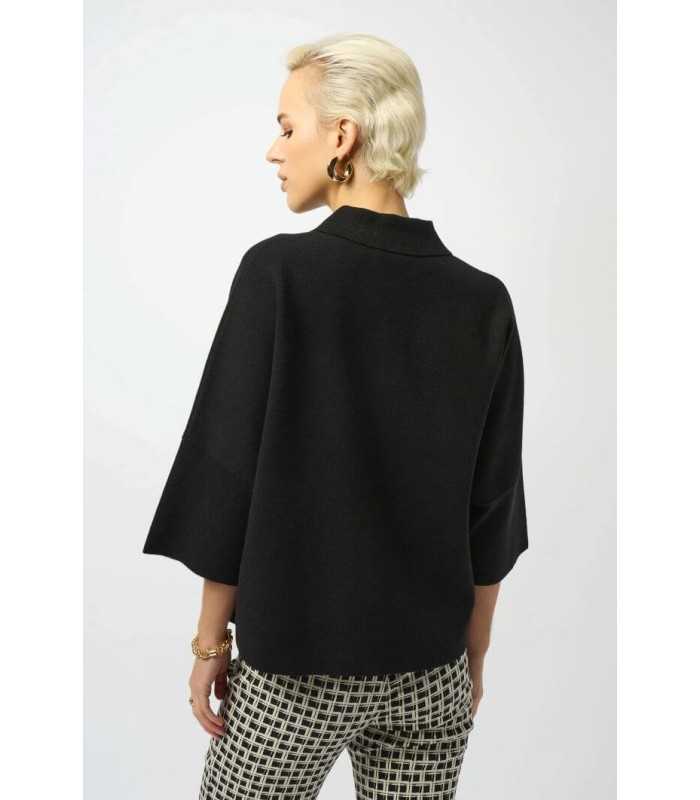 Suéter Boxy Punto Negro Joseph Ribkoff Mujer
