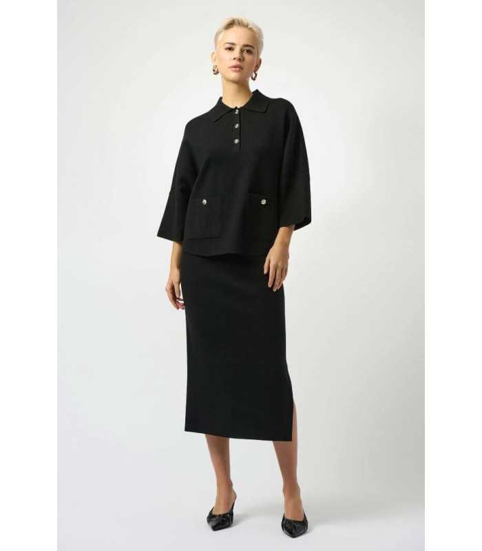 Falda Midi Negra Joseph Ribkoff Mujer