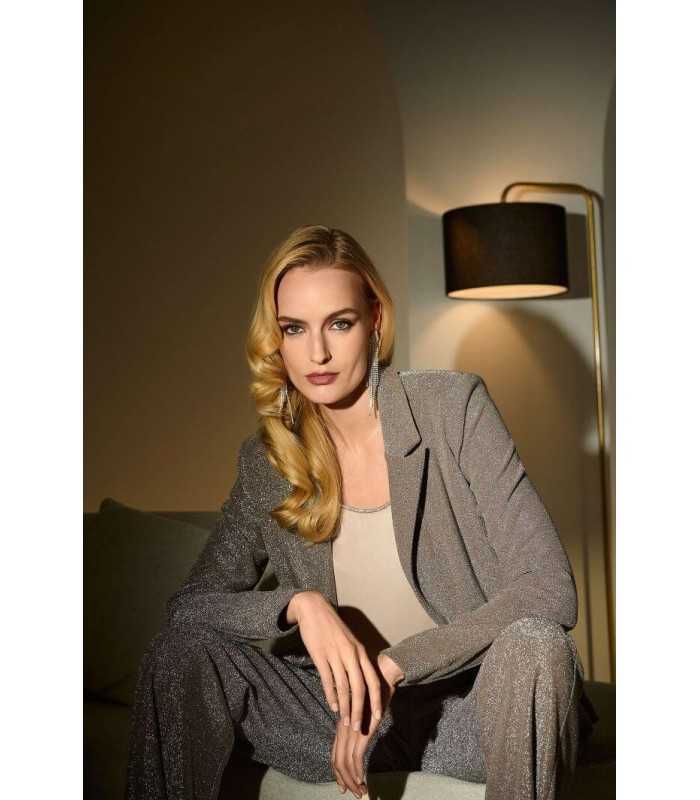 Blazer Brillo Negro Joseph Ribkoff Mujer