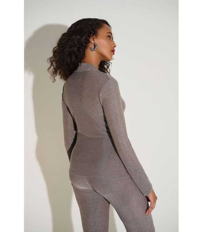 Top Brillo Negro Joseph Ribkoff Mujer