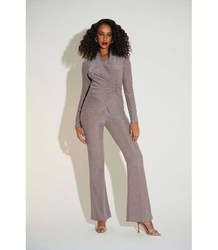 Top Brillo Negro Joseph Ribkoff Mujer