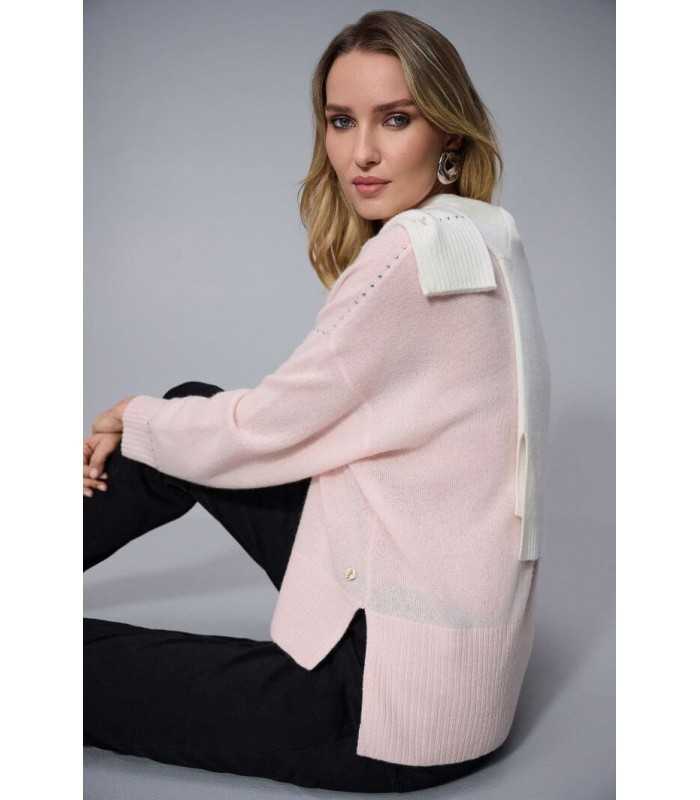 Suéter Rosa Tachuelas Joseph Ribkoff Mujer