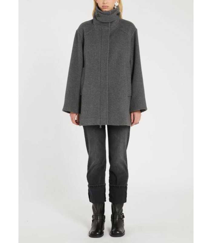 Chaquetón Paño Antracita Marella Mujer