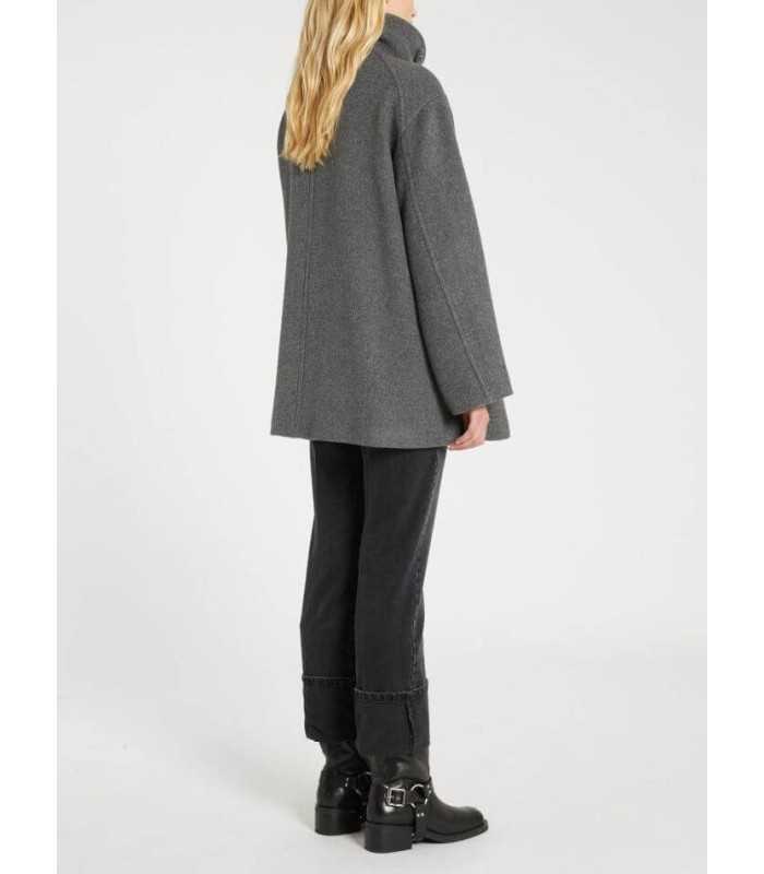 Chaquetón Paño Antracita Marella Mujer