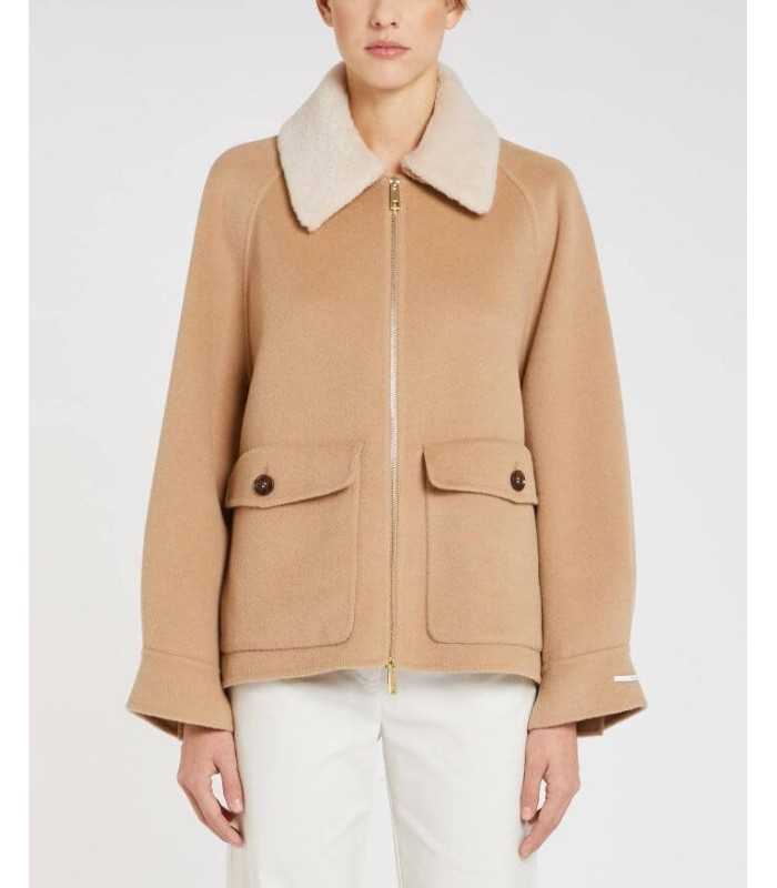 Chaquetón Paño Camel Marella Mujer