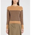 Suéter Camel Rayas Marella Mujer