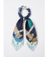 Fular Azul Estampado Marella Mujer