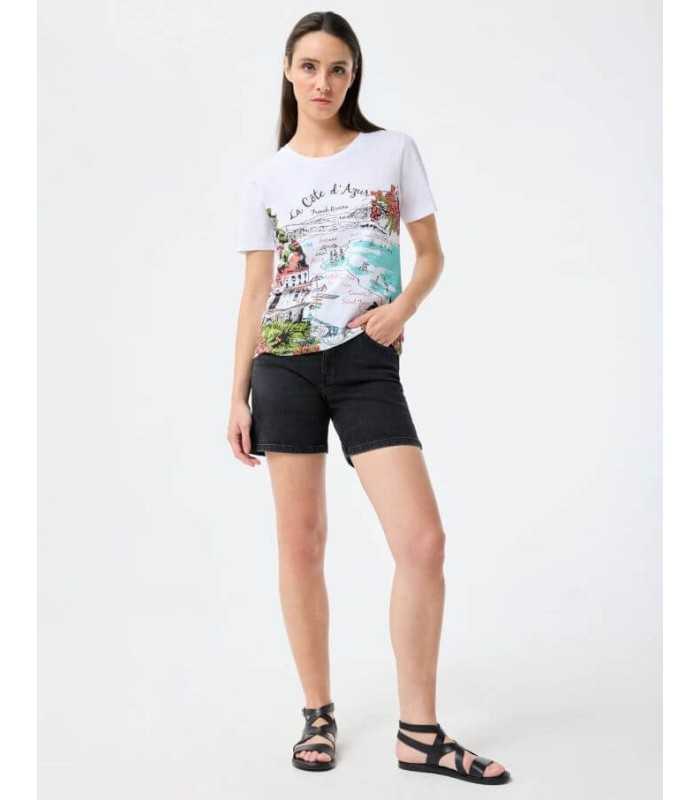 Camiseta Blanca Playa Leo&ugo Mujer