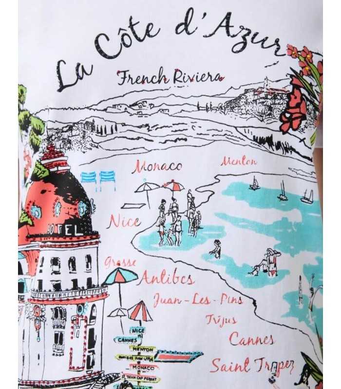 Camiseta Blanca Playa Leo&ugo Mujer