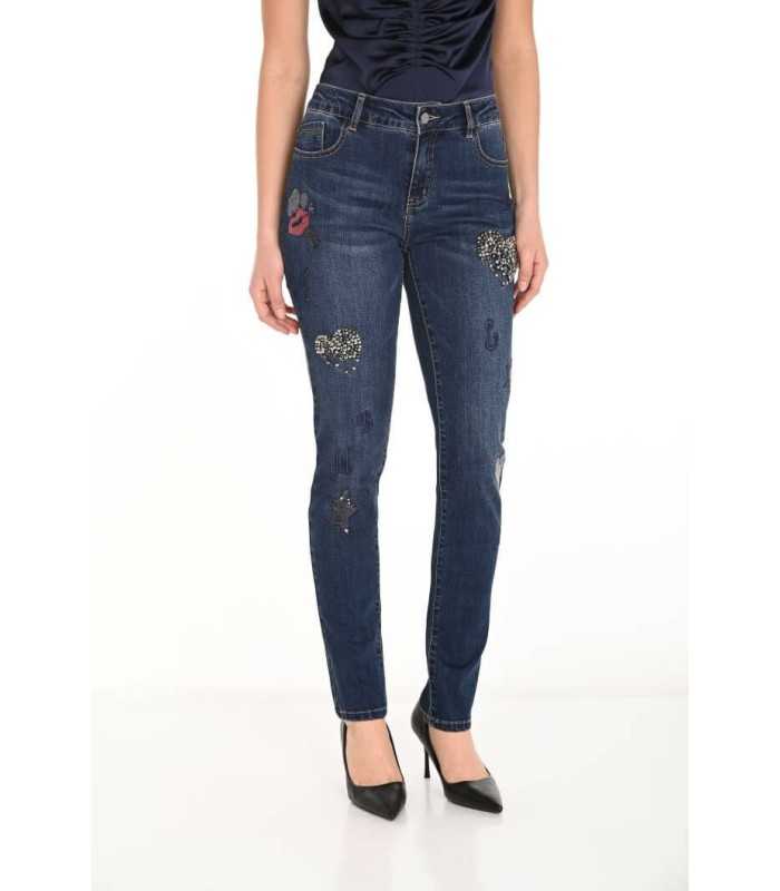 Pantalón Vaquero Detalles Frank Lyman Mujer