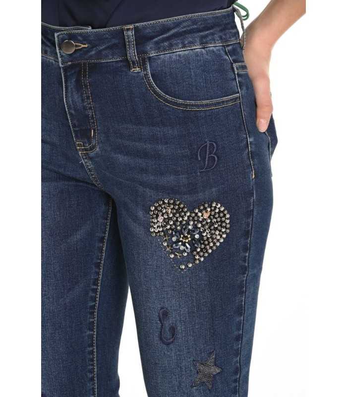 Pantalón Vaquero Detalles Frank Lyman Mujer