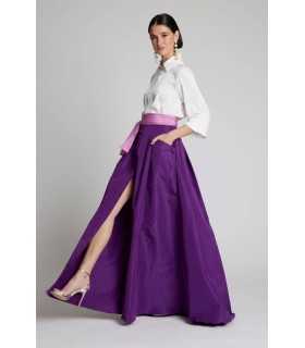 Camisa Raso Blanca Moskada Mujer