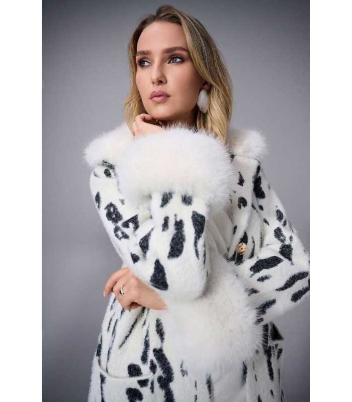 Abrigo Animal Print Joseph Ribkoff Mujer