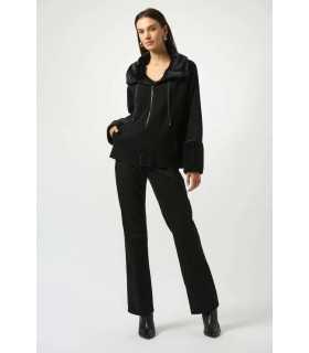 Chaqueta Piel Negra Joseph Ribkoff Mujer