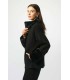 Chaqueta Piel Negra Joseph Ribkoff Mujer