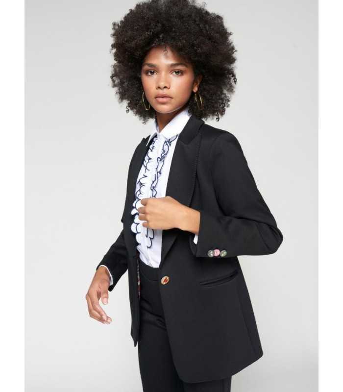 Chaqueta Americana Negra Vilagallo Mujer