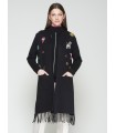 Chaqueta Negra Bordados Vilagallo Mujer