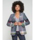 Chaqueta Americana Cuadros Vilagallo Mujer