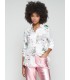 Camisa Estampada Flores y Graffiti Vilagallo Mujer