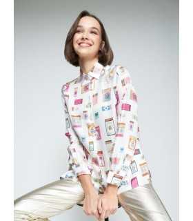 Camisa Blanca Cerillas Vilagallo Mujer
