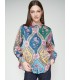 Camisa Estampada Flores Vilagallo Mujer