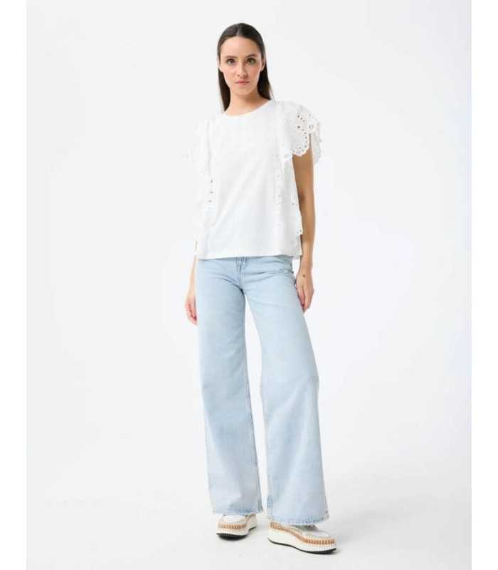 Camiseta Encaje Bordado Leo&Ugo Mujer