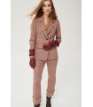 Pantalón Punto Cuadros Oky Mujer
