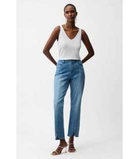 Top Punto Metalizado Blanco Joseph Ribkoff Mujer