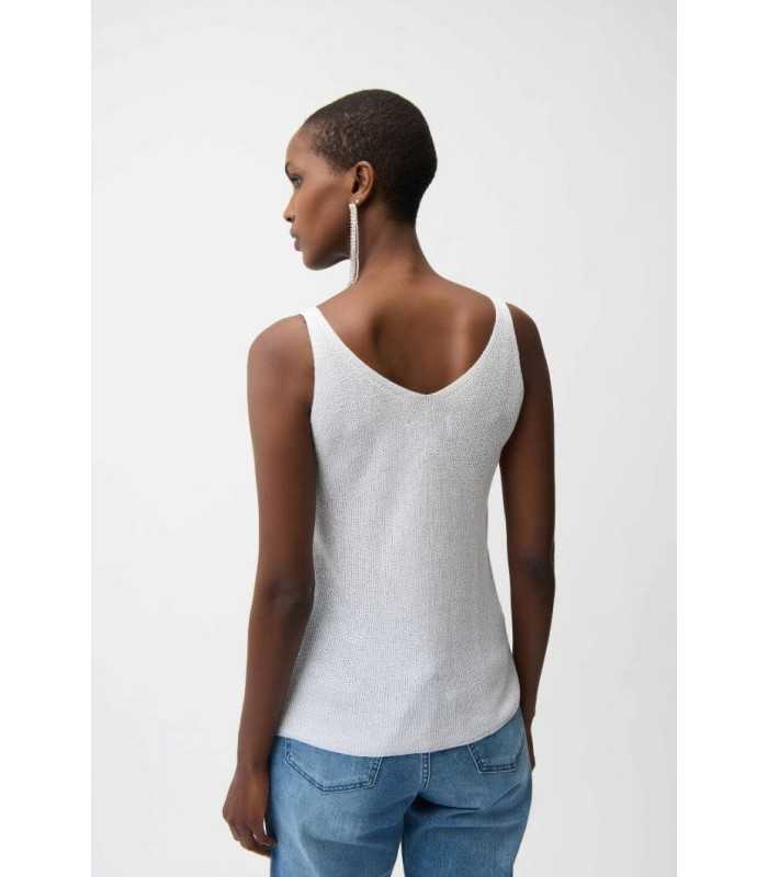 Top Punto Metalizado Blanco Joseph Ribkoff Mujer