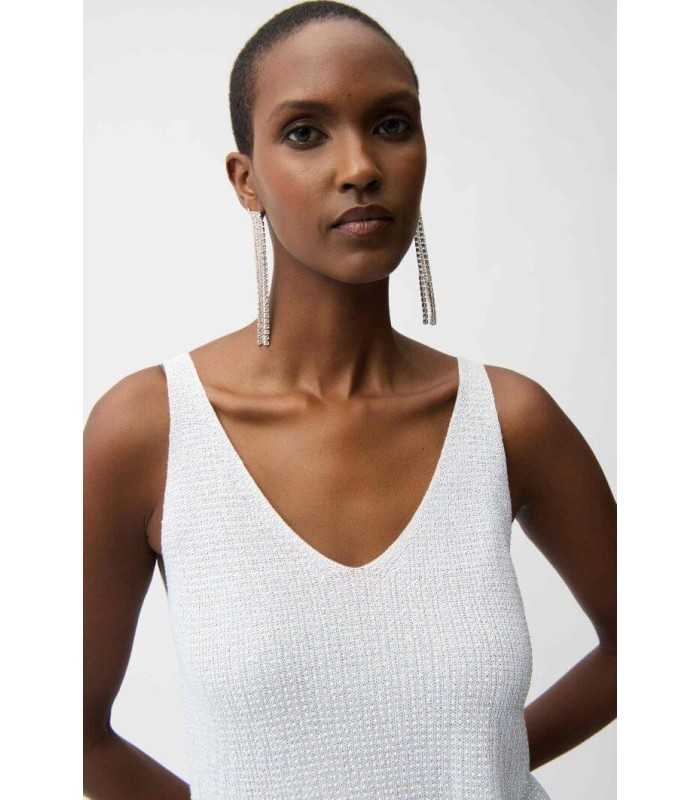 Top Punto Metalizado Blanco Joseph Ribkoff Mujer