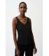 Top Punto Metalizado Negro Joseph Ribkoff Mujer