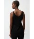 Top Punto Metalizado Negro Joseph Ribkoff Mujer