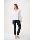 Blusa Blanca Elástica Joseph Ribkoff Mujer