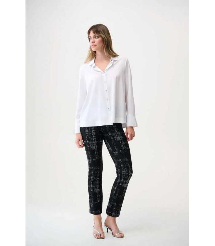 Blusa Blanca Elástica Joseph Ribkoff Mujer