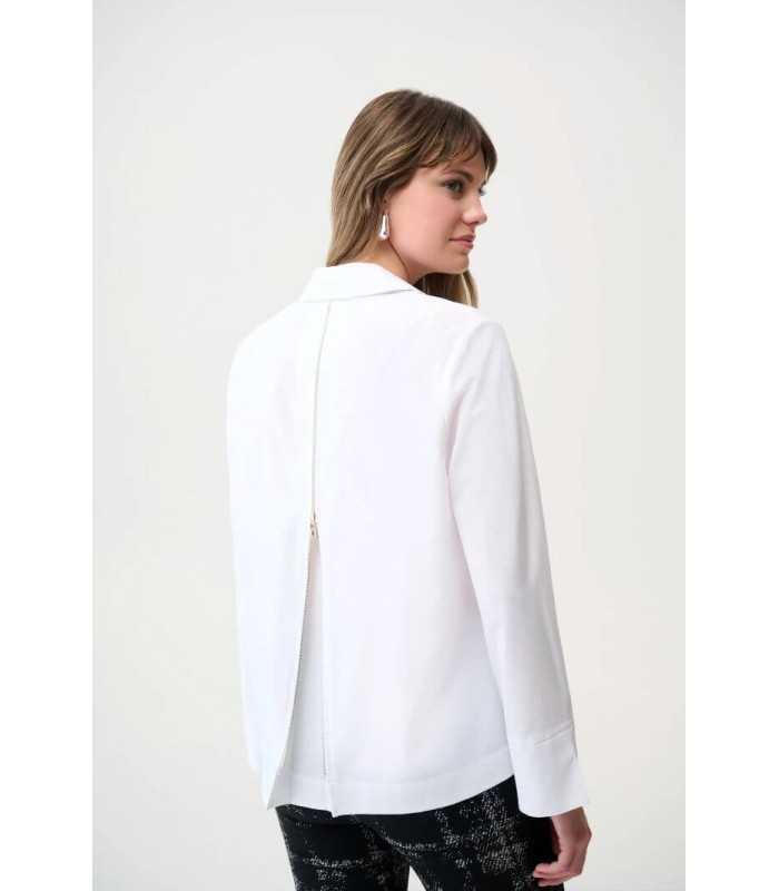 Blusa Blanca Elástica Joseph Ribkoff Mujer