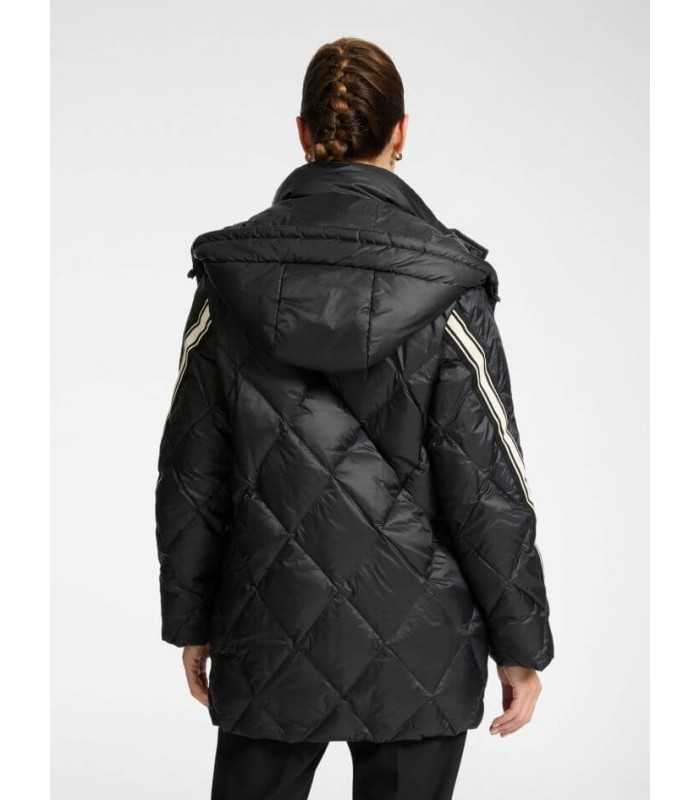 Parka Negra Rayas Elena Miro Mujer