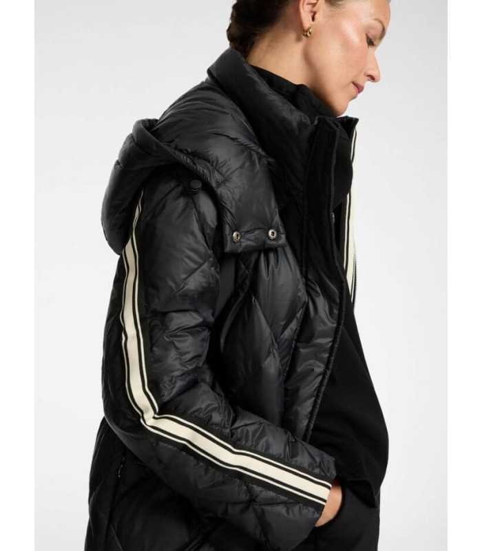 Parka Negra Rayas Elena Miro Mujer