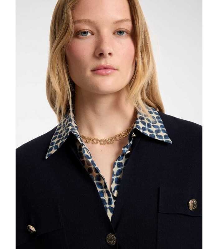 Chaleco Largo Marino Elena Miro Mujer