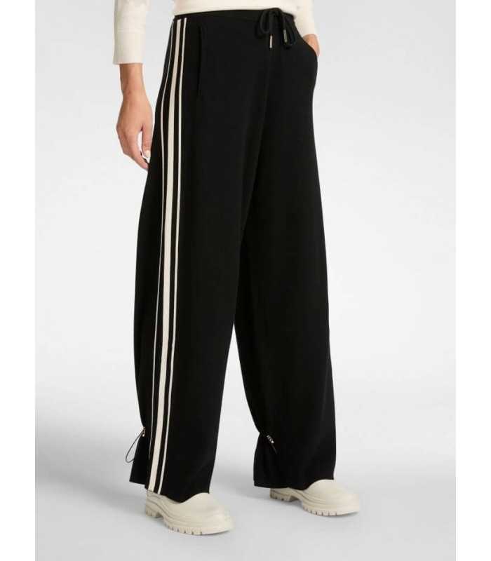 Pantalón Negro Rayas Elena Miro Mujer