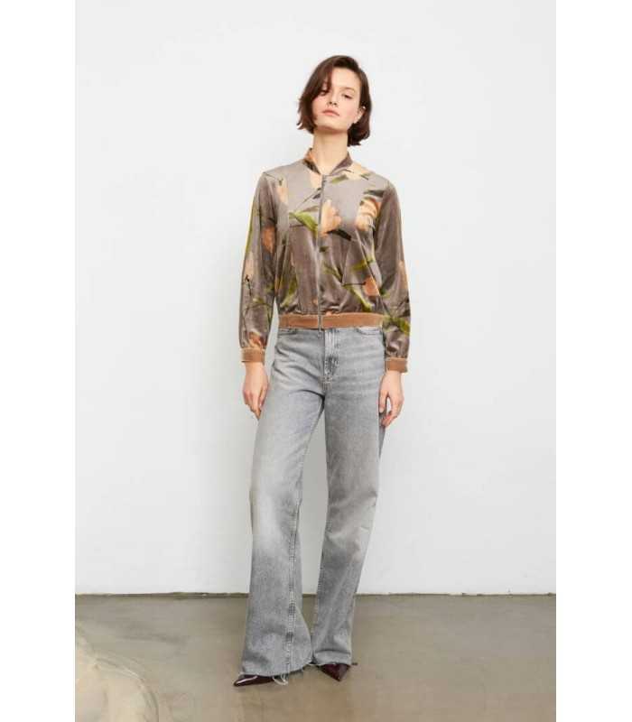 Chaqueta Topo Estampada Aldo Martins Mujer