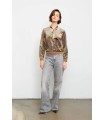Chaqueta Topo Estampada Aldo Martins Mujer
