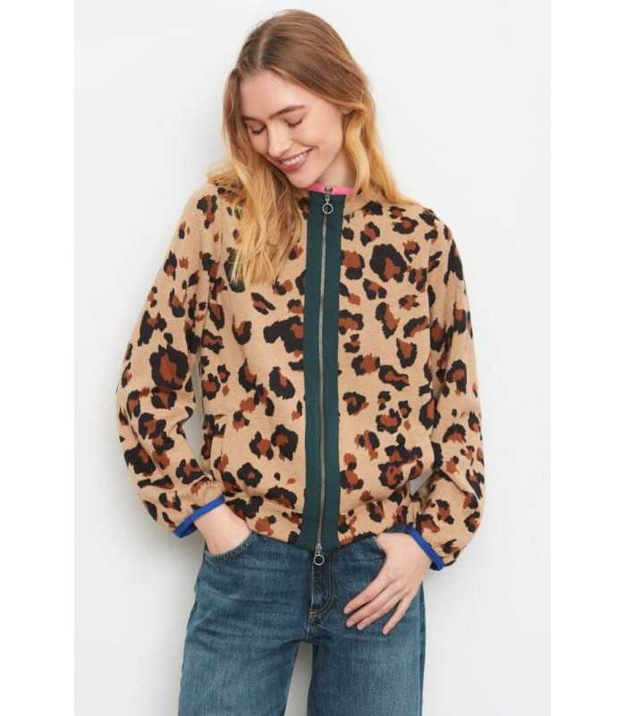 Chaqueta Punto Animal Print Aldo Martins Mujer