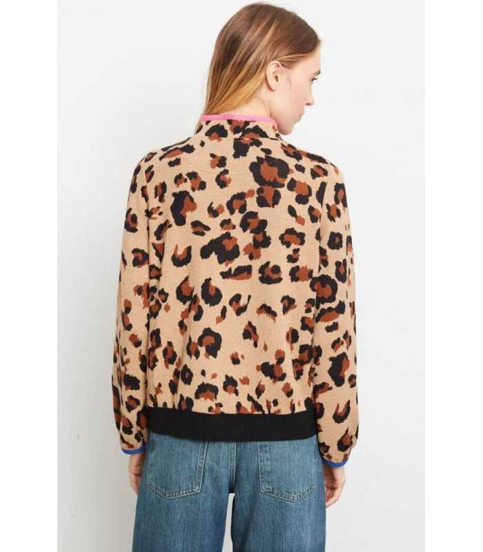 Chaqueta Punto Animal Print Aldo Martins Mujer